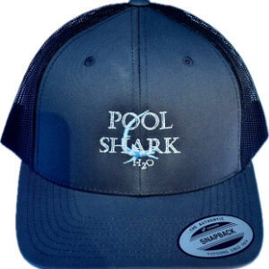 Gray Pool Shark H2O branded cap