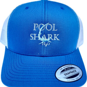 Blue Pool Shark H2O branded cap